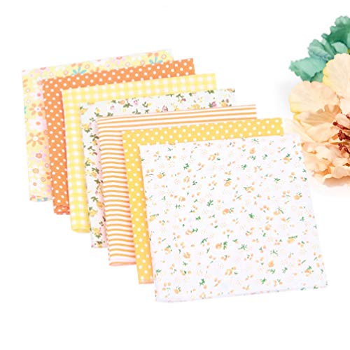 Artibetter 7pcs Small Fabric Bundles Floral Quilting Sewing Cotton...