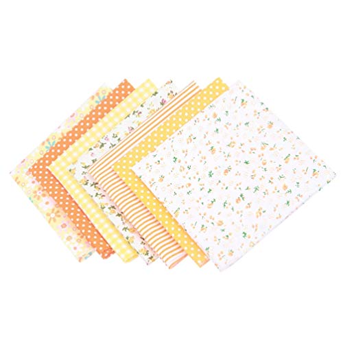 Artibetter 7pcs Small Fabric Bundles Floral Quilting Sewing Cotton...