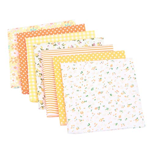 Artibetter 7pcs Small Fabric Bundles Floral Quilting Sewing Cotton...