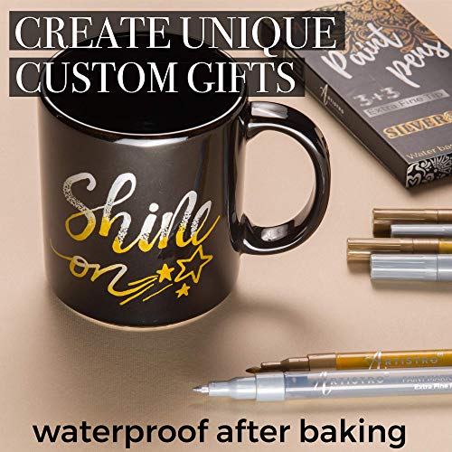 Paint Pens for Rock Painting, Stone, Ceramic, Wine Glass, Wood, Fa...