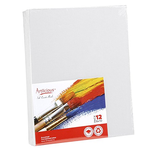 Artlicious Canvas Panels 48 Pack - 8X10 Super Value Pack- Artist...