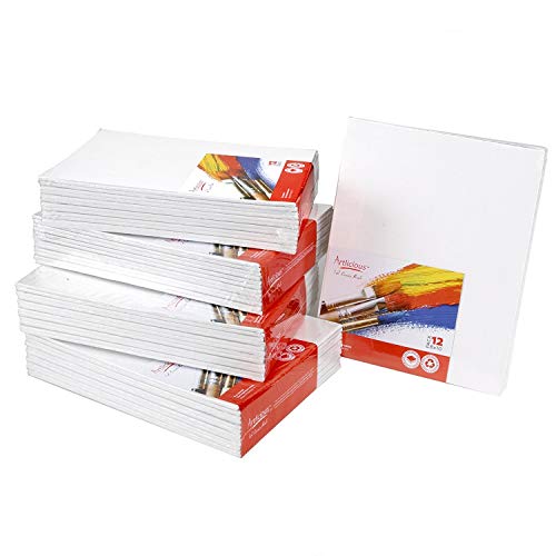 Artlicious Canvas Panels 48 Pack - 8X10 Super Value Pack- Artist...