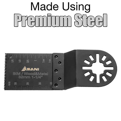 24-Piece Oscillating Multi-Tool Saw Blades and Accessories Set, Mu...