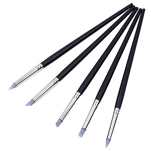 Asayu 15 Pcs Clay Shaping Modeling Wipe Out Tools Rubber Tip Paint...