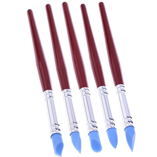 Asayu 15 Pcs Clay Shaping Modeling Wipe Out Tools Rubber Tip Paint...
