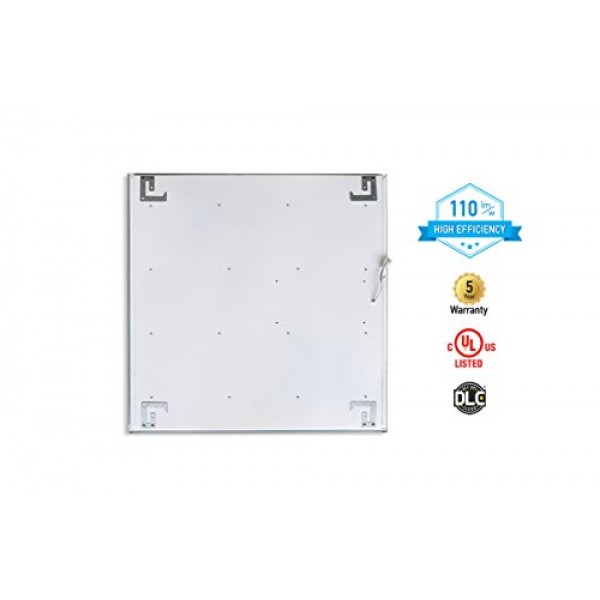 4-PACK ASD LED Panel 2x4 Dimmable Edge-Lit Flat 40W 3500K High Eff...