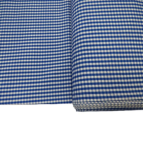 Gingham Fabric, 100% Polyester, 60 Inches Wide, 1/8 Inch Check, Ov...