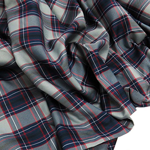 Uniform Plaid Fabric - 60 Wide | 100% Polyester - Checked Pattern...
