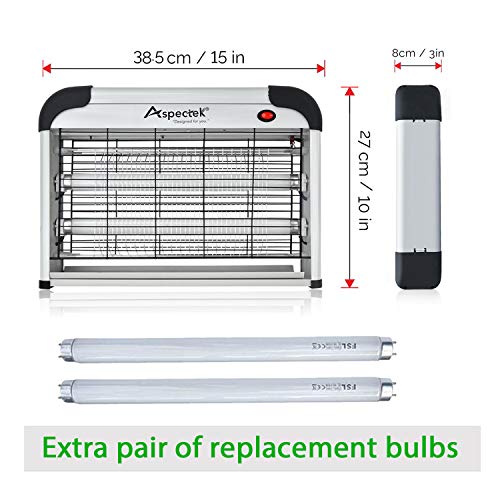 Aspectek Upgraded 20W Electronic Bug Zapper, Insect Killer - Mosqu...