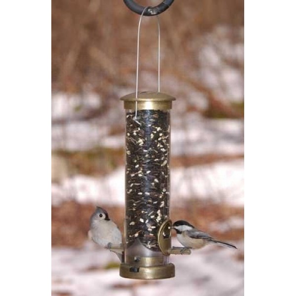 Aspects 394 Quick-Clean Seed Tube Feeder, Small - Antique Brass