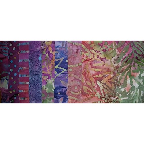 Lot of 100pcs Batik Quilt Blocks, Cotton Fabric Charm Pack, 5 Squ...