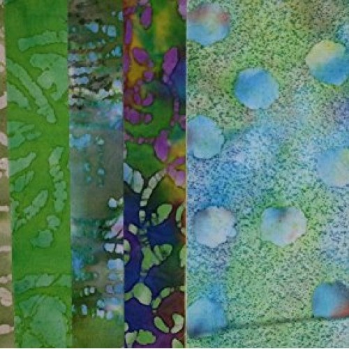 Lot of 100pcs Batik Quilt Blocks, Cotton Fabric Charm Pack, 5 Squ...