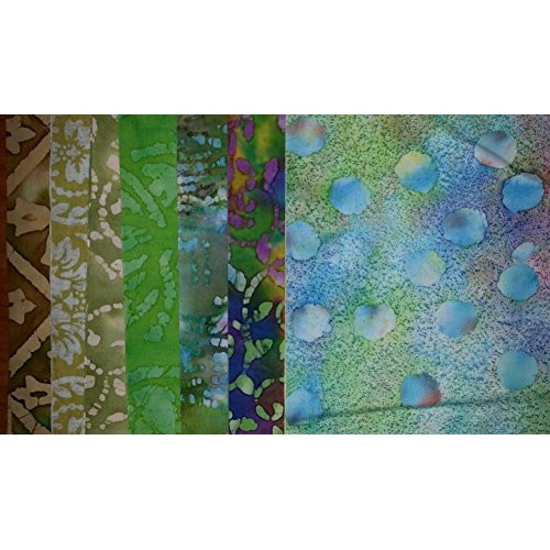 Lot of 100pcs Batik Quilt Blocks, Cotton Fabric Charm Pack, 5 Squ...