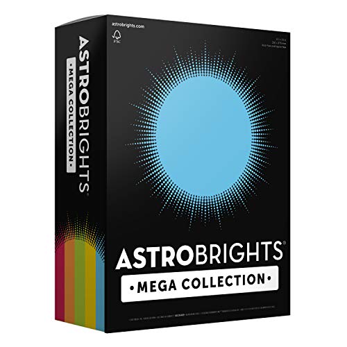Astrobrights Mega Collection, Colored Cardstock,Classic 5-Color ...
