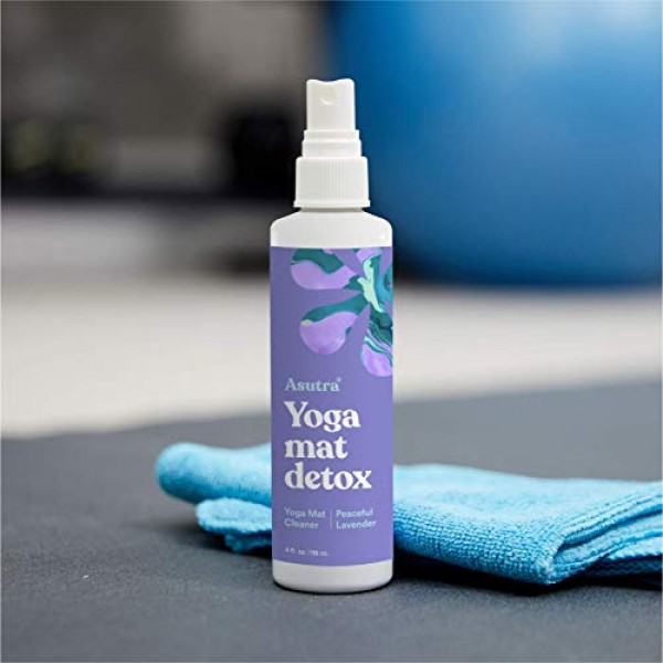ASUTRA Natural & Organic Yoga Mat Cleaner Peaceful Lavender Aroma...