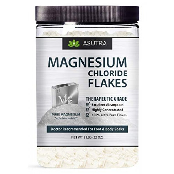 Asutra, Pure Zechstein, Magnesium Chloride Flakes, Ultra-Pure and ...