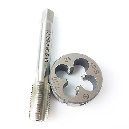 ASZLBYM 7/16-24 HSS Tap And Die Set， UNS Machine Thread Tap and U...