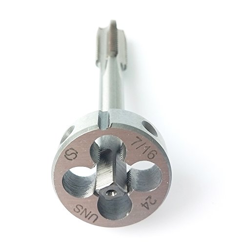 ASZLBYM 7/16-24 HSS Tap And Die Set， UNS Machine Thread Tap and U...
