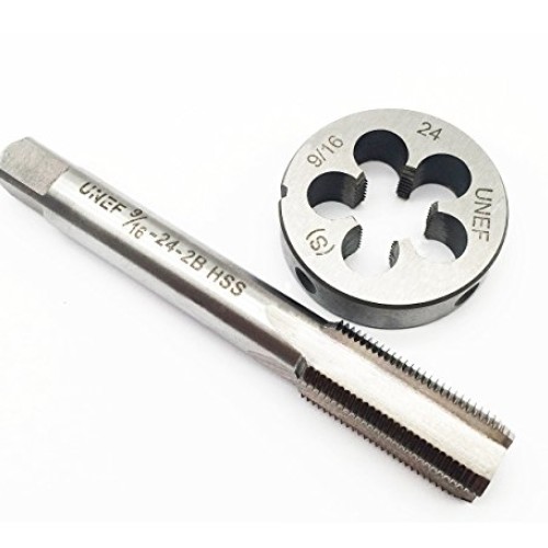 ASZLBYM 9/16-24 Tap And Die Set ，UNEF HSS right hand Machine Tap...