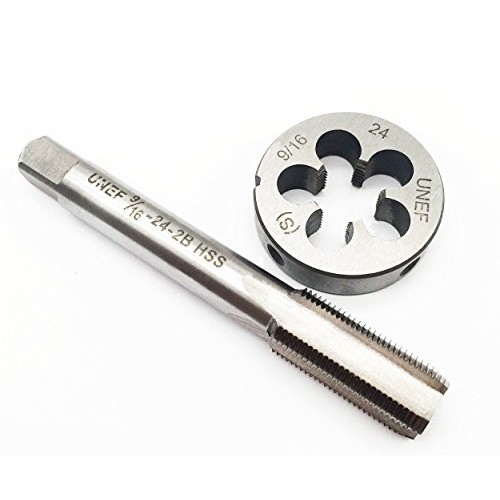 ASZLBYM 9/16-24 Tap And Die Set ，UNEF HSS right hand Machine Tap...