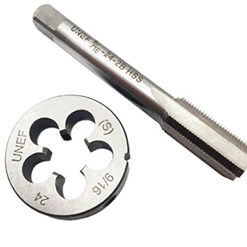 ASZLBYM 9/16-24 Tap And Die Set ，UNEF HSS right hand Machine Tap...