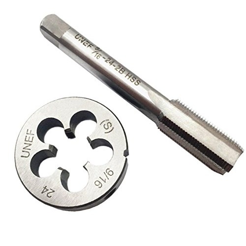 ASZLBYM 9/16-24 Tap And Die Set ，UNEF HSS right hand Machine Tap...