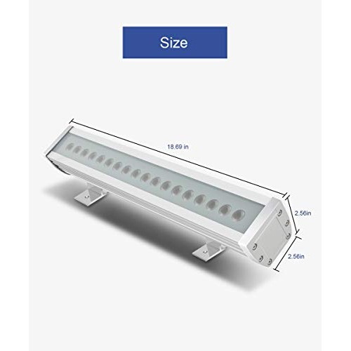 ATCD 54W RGBW LED Wall Washer Light, Color Changing, Linear Strip ...