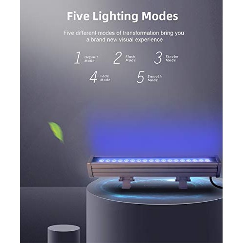ATCD 54W RGBW LED Wall Washer Light, Color Changing, Linear Strip ...