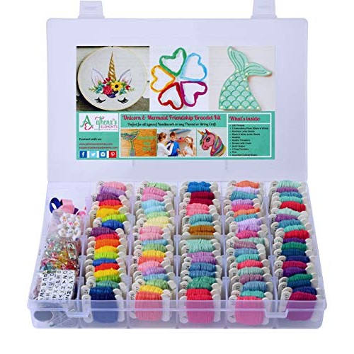 Embroidery Floss Friendship Bracelet String Kit - 276pcs Embroider...