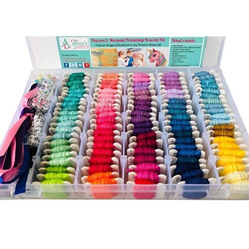 Embroidery Floss Friendship Bracelet String Kit - 276pcs Embroider...