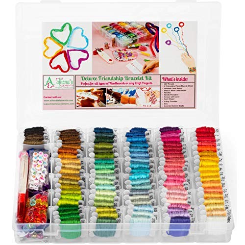 Friendship Bracelet String Kit - 276pcs Embroidery Floss and Acces...
