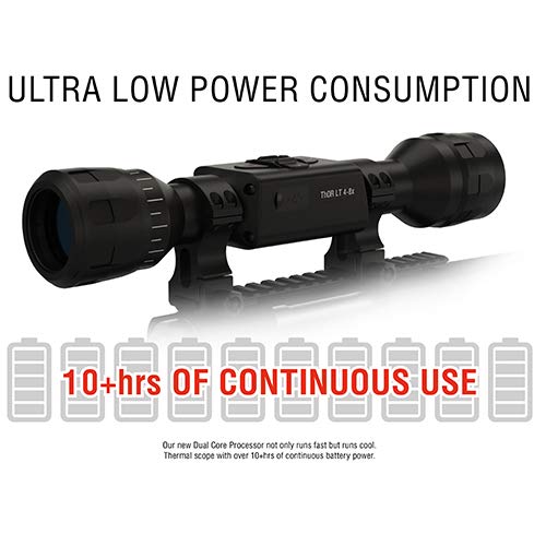 ATN TIWSTLT136X Thor LT 3-6x Thermal Rifle Scope w/10+hrs Battery ...