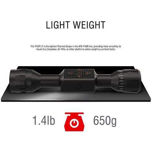 ATN TIWSTLT148X Thor LT 4-8X Thermal Rifle Scope w/10+hrs Battery ...