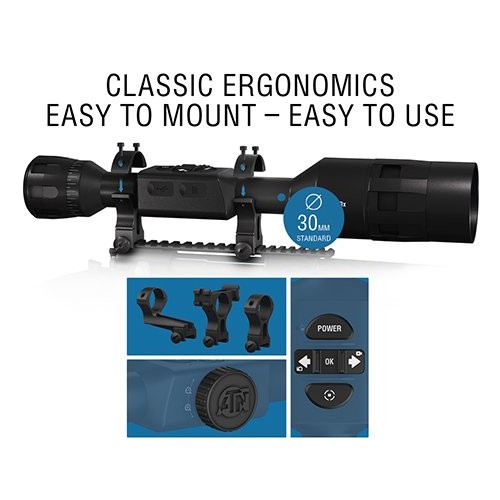 ATN X-Sight 4K Pro Smart Day/Night Rifle Scope 5-20x - Ultra HD 4K...