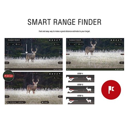 ATN X-Sight 4K Pro Smart Day/Night Rifle Scope 5-20x - Ultra HD 4K...