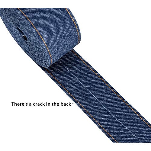 ATRBB 16.5 Yards Stitch Denim Ribbon,Layering Cloth Fabric Jeans B...