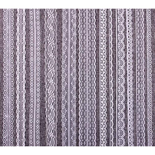ATRBB 25 Yards White Lace Trim Roll Patterns Lace Ribbon for Sewin...