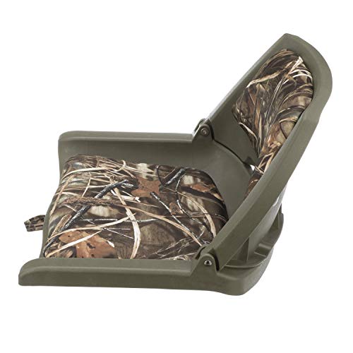 Attwood 98391GNMX Padded Boat Seat, Camouflage, Molded Plastic Fra...