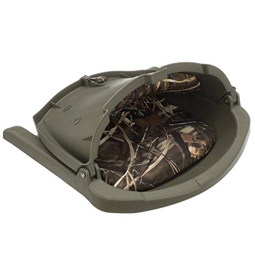 Attwood 98391GNMX Padded Boat Seat, Camouflage, Molded Plastic Fra...