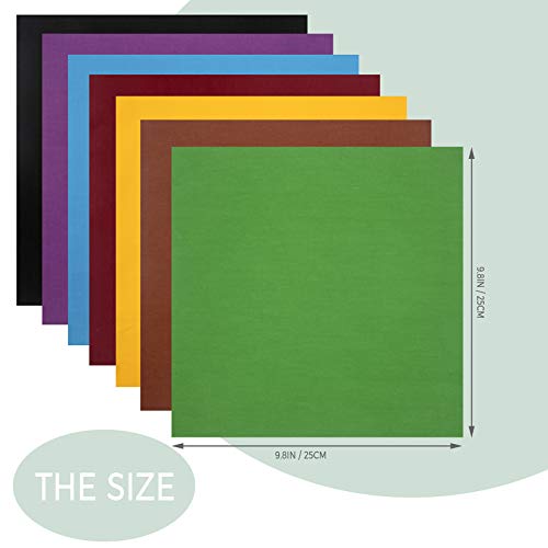 Aubliss 50pcs 9.8 x 9.8 25cm x 25cm Cotton Fabric Bundle Pre-C...