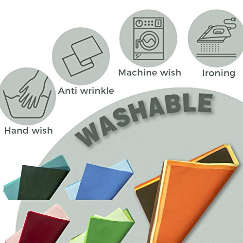 Aubliss 50pcs 9.8 x 9.8 25cm x 25cm Cotton Fabric Bundle Pre-C...