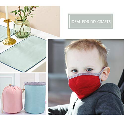 Aubliss 50pcs 9.8 x 9.8 25cm x 25cm Cotton Fabric Bundle Pre-C...