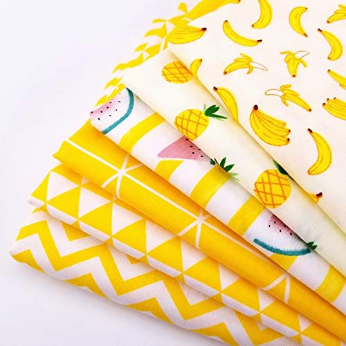 Aubliss 50pcs Quilting Cotton Craft Fabric Bundle 100% Cotton - 9...
