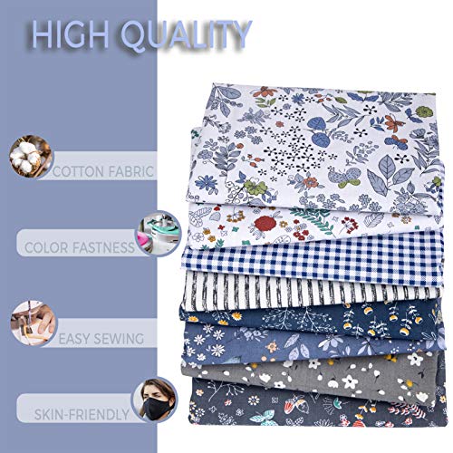 Aubliss 8pcs Fat Quarter Fabric Bundles 20 x 2050cm x 50cm C...
