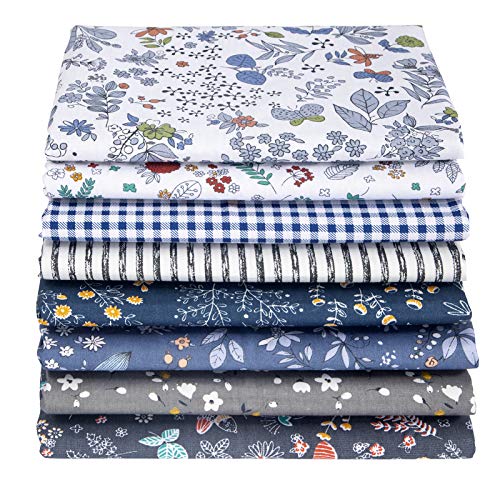 Aubliss 8pcs Fat Quarter Fabric Bundles 20 x 2050cm x 50cm C...