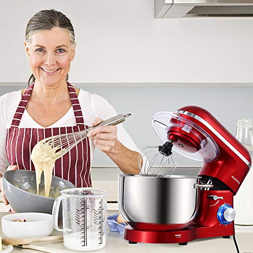 Aucma Stand Mixer,6.5-QT 660W 6-Speed Tilt-Head Food Mixer, Kitche...
