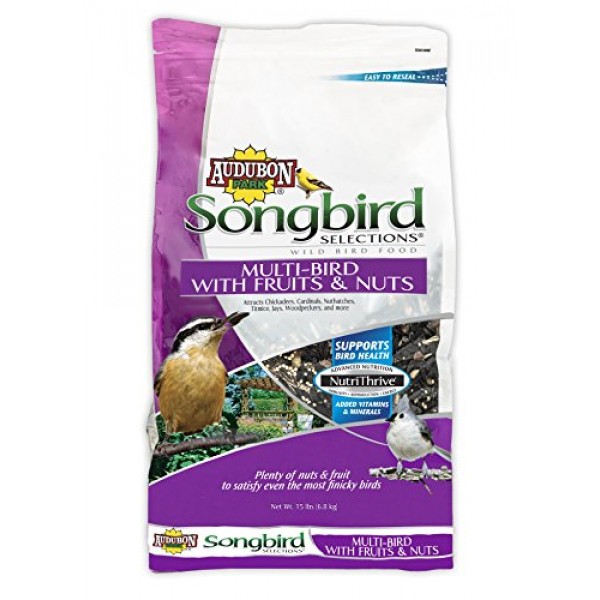 Audubon Park Songbird Selections 11980 Multi Wild Bird Food with F...