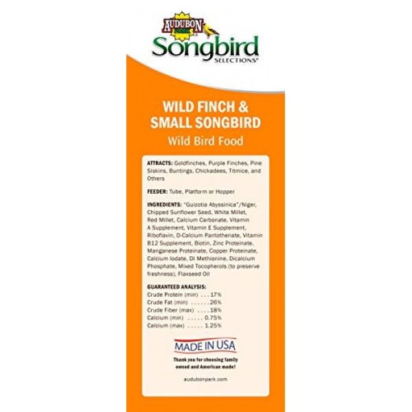 Songbird Selections 11977 Wild Finch and Small Songbird Seed Blend...