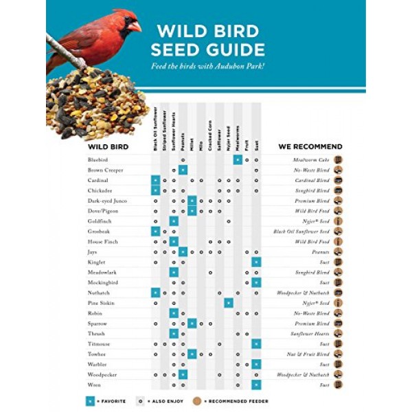 Audubon Park 12241 Songbird Blend Wild Bird Food, 14-Pounds