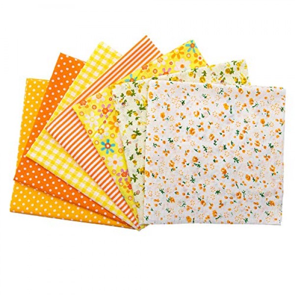 AUEAR, 35 Pack Cotton Print Fabric Bundle Squares 10x10 Quilting...
